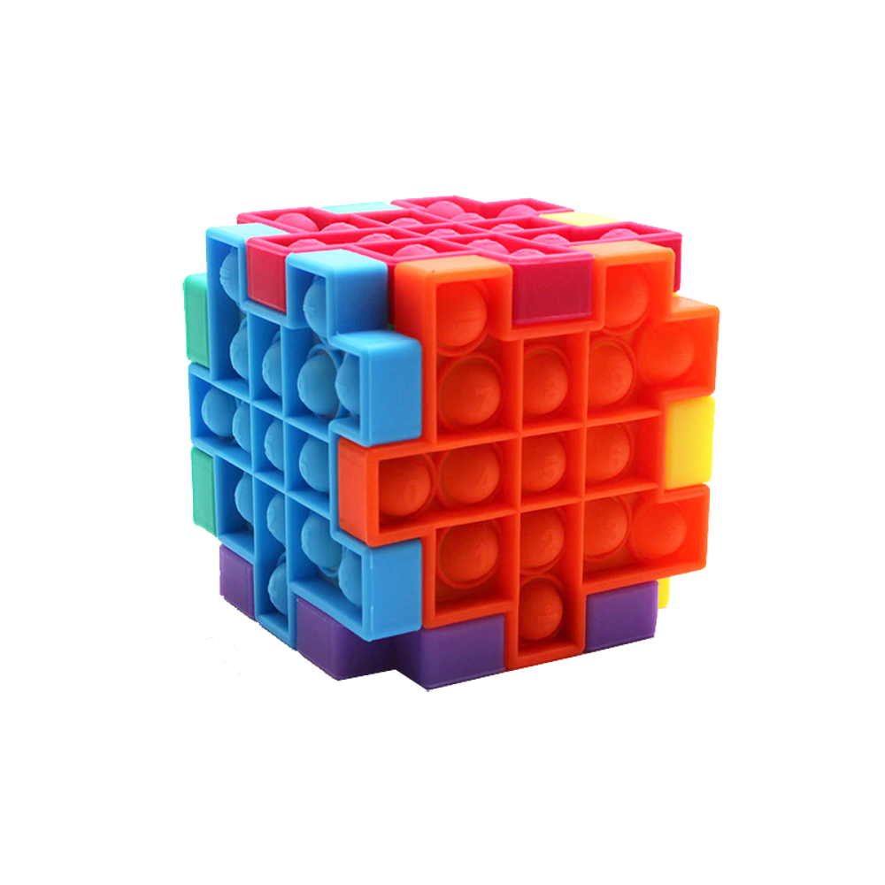 Pop It Rubik's Cube Toy WeHighToys｜Puzzles｜Fidgets｜Toys｜WeHighToy